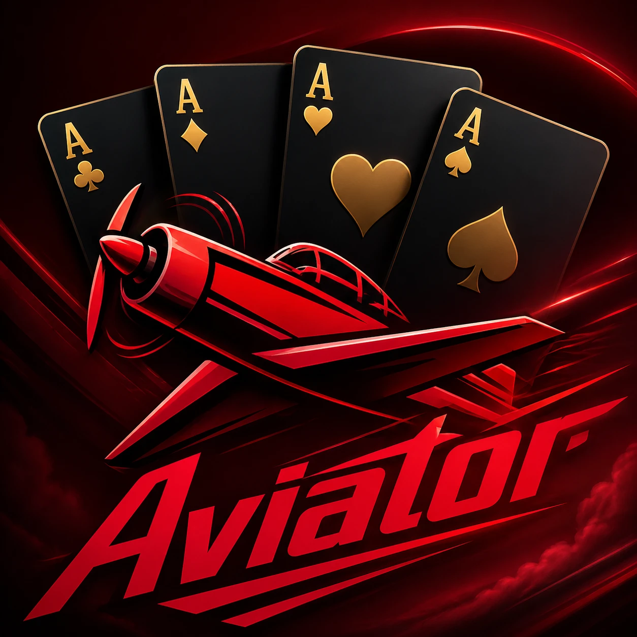 Aviator high stakes cards emblem